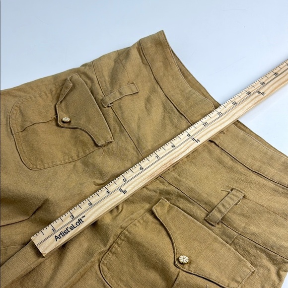 Dagg & Stacey Cotton Shorts Tan Size Small - Picture 7 of 8